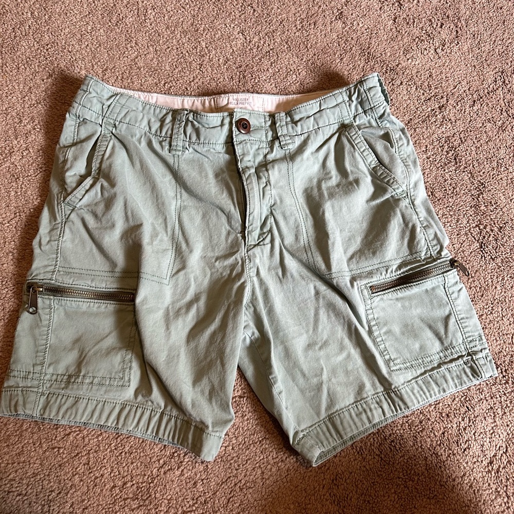 Real hollister shorts zipper pockets